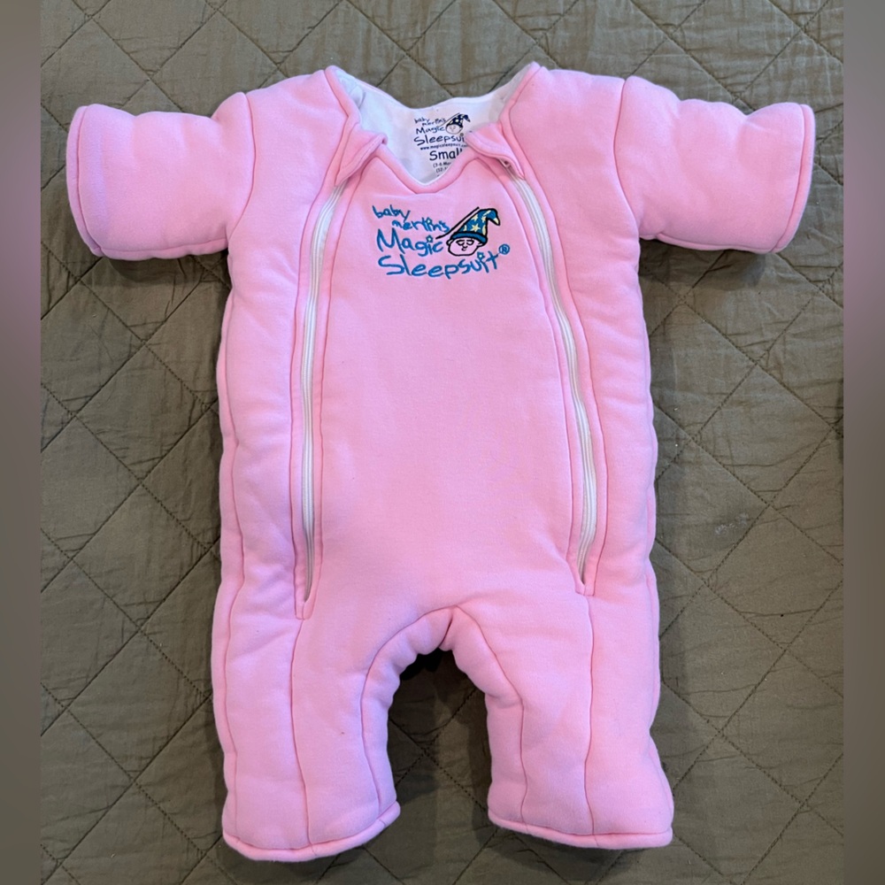 Magic Merlin Sleepsuit PINK 3-6m